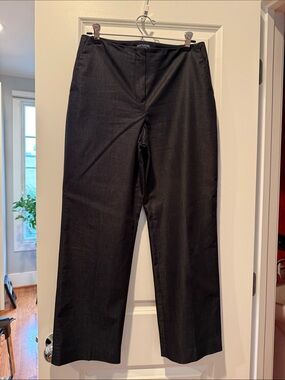 Ann Taylor Black Straight-Leg Dress Pants